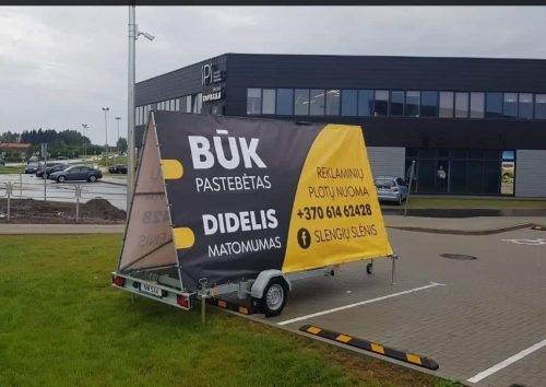 Reklaminių priekabų nuoma