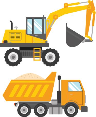 Ekskavatoriaus, sunkvežimio paslaugos